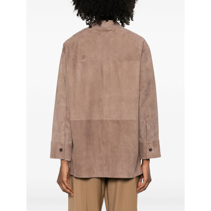 S Max Mara Leather Outerwears - Neutral | 9f3adc5fd92ef7ffadfc293ee22263ab4ab85e86