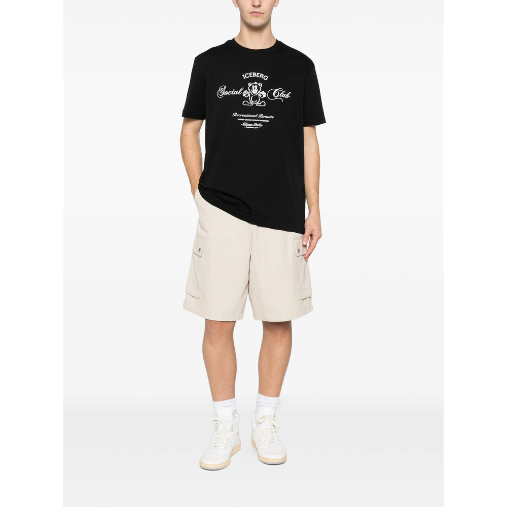 Iceberg T Shirts - Black | 72d2e39170a9495bfc0c12eaec5cc4a5654453fa