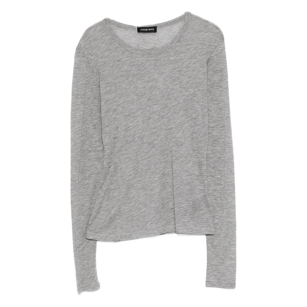 Anine Bing T Shirts - Gray | ac1223e4dd7a67e740ac0edd3fe7a9bf00bac2b7