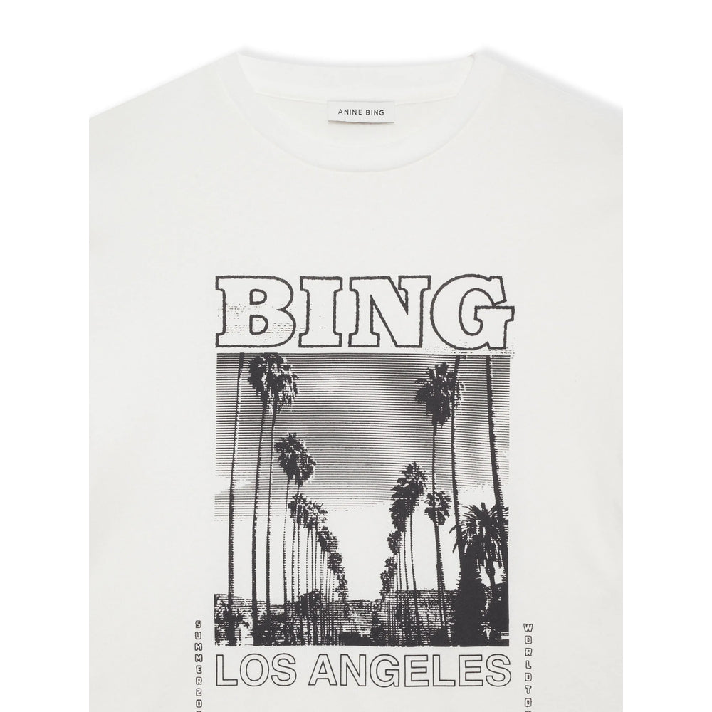 Anine Bing T Shirts - White | 1b57d6db3bf257032fb8aac0aed47b2ce7a60b38