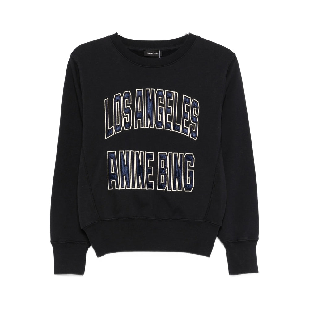 Anine Bing Sweatshirts - Black, Blue | 588f1f1ba69963fb60f12ff3c0ad227d27429f5a
