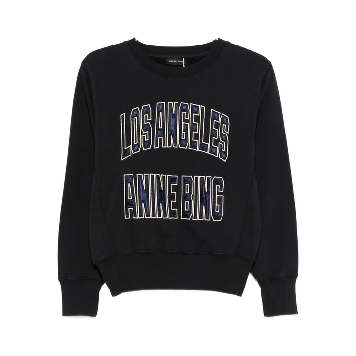 Anine Bing Sweatshirts - Black, Blue | 588f1f1ba69963fb60f12ff3c0ad227d27429f5a