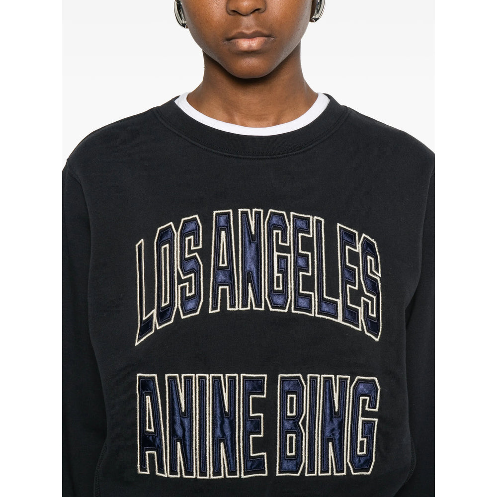 Anine Bing Sweatshirts - Black, Blue | d835e81d49e28ef9e069efc5472a1340627bafdd