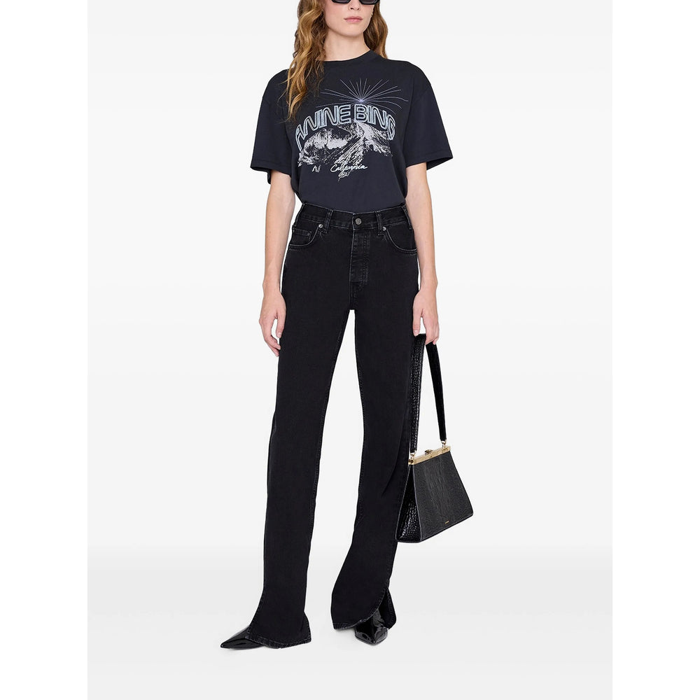 Anine Bing T Shirts - Blue | 018de066e2ac557aa445a7cb7410f046bcef287e