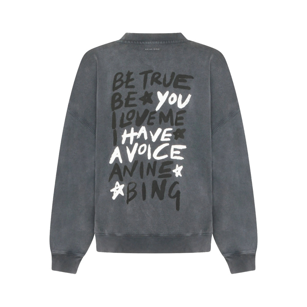 Anine Bing Sweatshirts - Black | 7beb59e84c78c81feb358bd32bb77443acd95e79