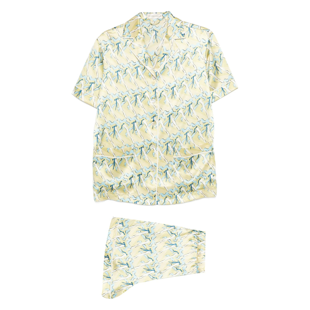 Olivia Von Halle Jumpsuits - Yellow, Blue | 2b9a130684fcc85df32f4f9c515b5cfc6d500ca7