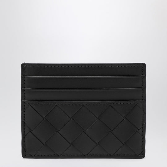 Black Intrecciato Card Holder