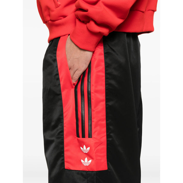 Adidas By Willy Chavarria Pants - Black, Red | 18d2f8e9e9724d3ba28a8169968a389ecad703b0