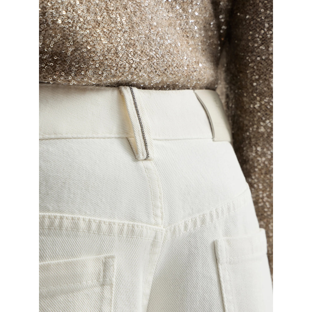 Brunello Cucinelli Pants - White | 4dfe089244e002e5531cbf5e2b9a8ea6c8b29871