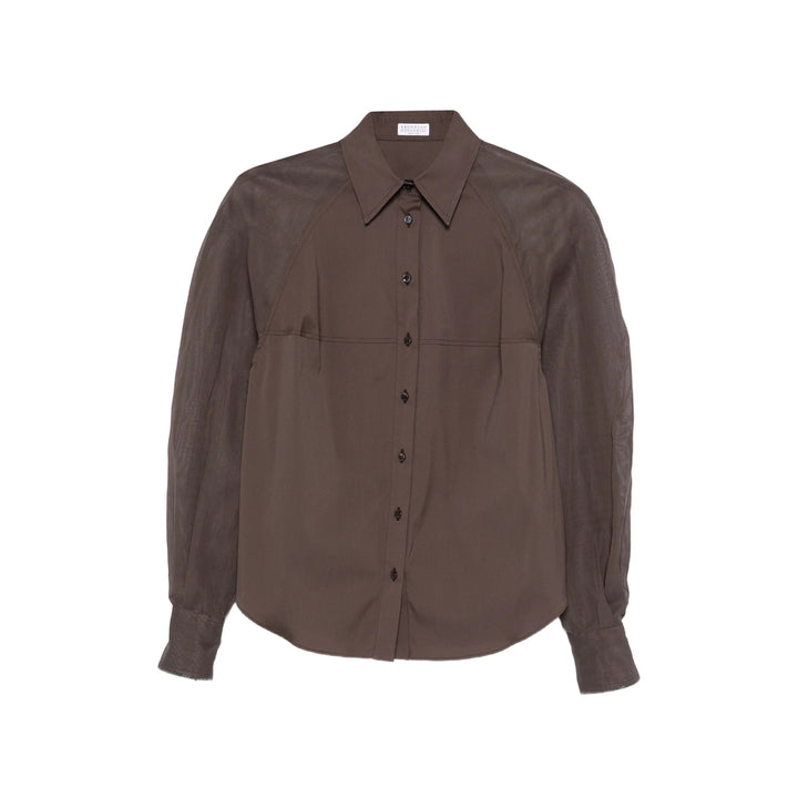 Brunello Cucinelli Shirts - Brown | 8e1b90688037a5ff41c4da8961663883930df7df