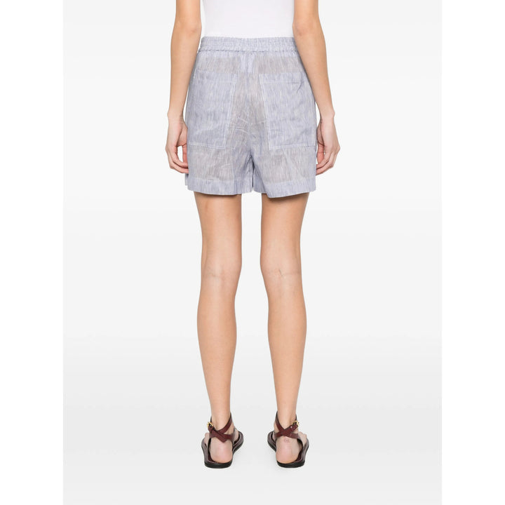 Brunello Cucinelli Shorts - White, Blue | 85d4d98476c68b26784cdcbccfd06a0114d2df1c