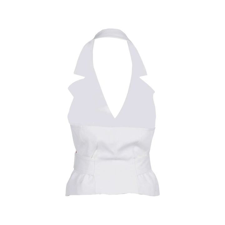 Elisabetta Franchi Waistcoats - White | 10c57741b617b659d7a171bc73f8992f1ae00d4c