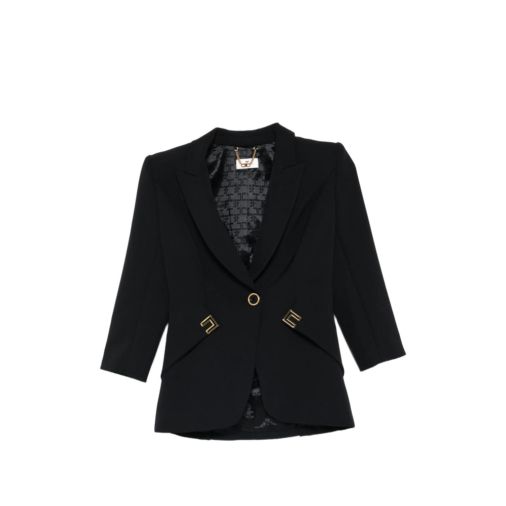 Elisabetta Franchi Jackets - Black | e30e7b1cd8fae8b3dde9856b97733c41eb331565
