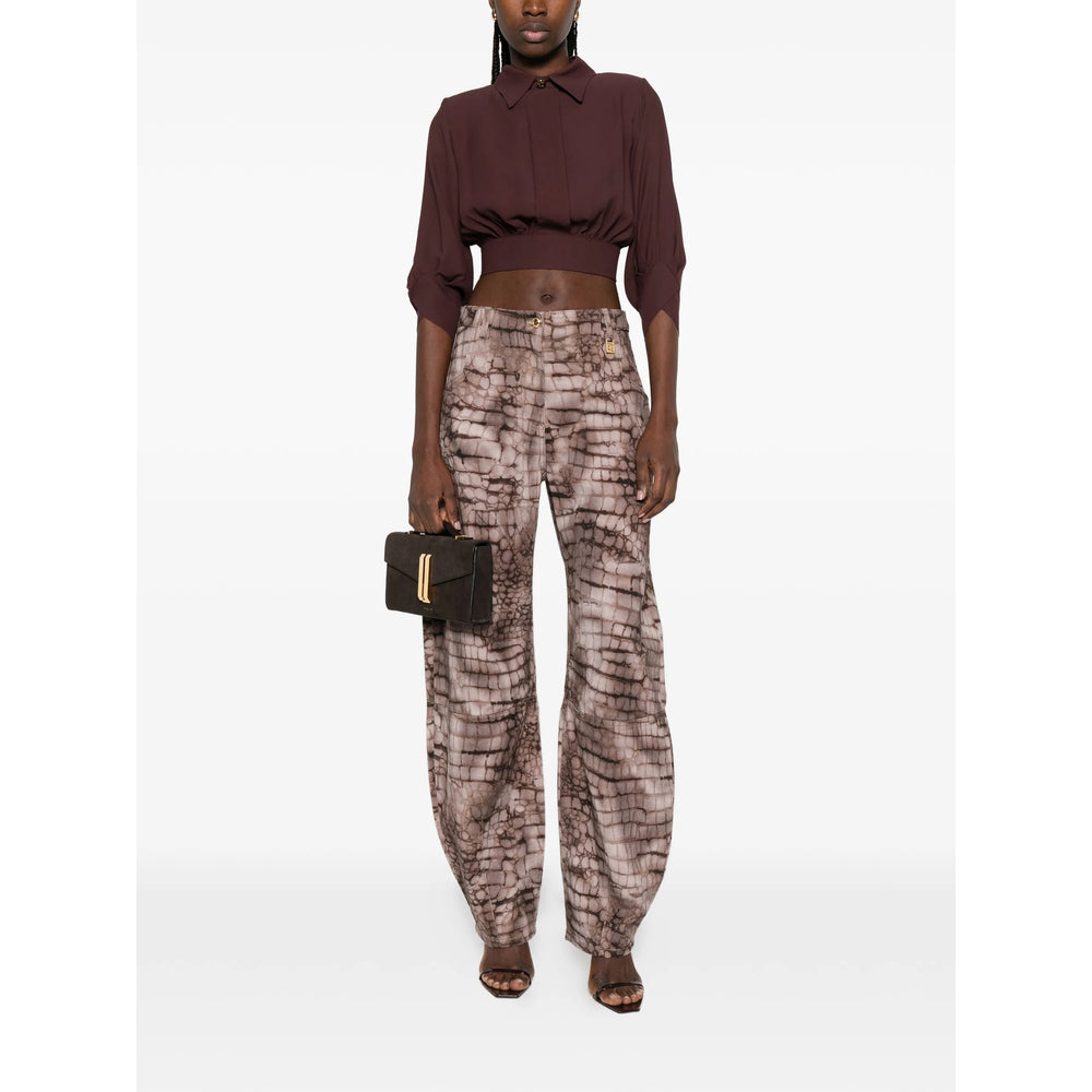 Elisabetta Franchi Shirts - Brown | ac74fa53d863bd8fea41f880bb8d6967ae031c71