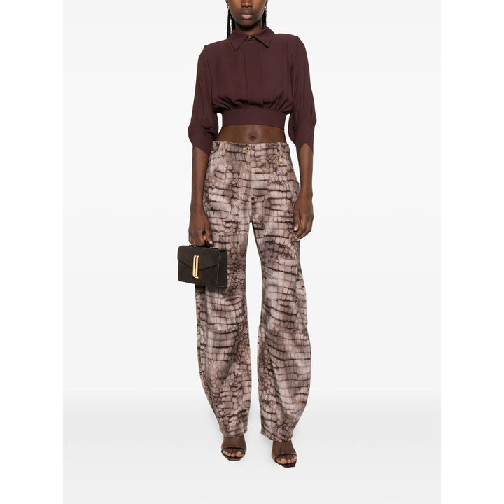 Elisabetta Franchi Shirts - Brown | ac74fa53d863bd8fea41f880bb8d6967ae031c71