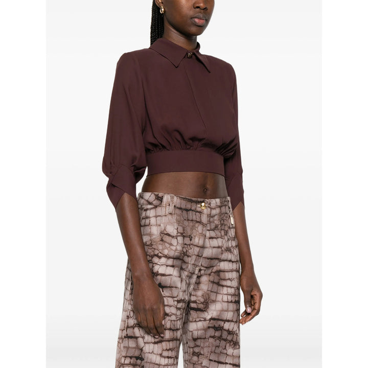 Elisabetta Franchi Shirts - Brown | b361db0ec5aeb5f27baa4108b511af70416bf85a