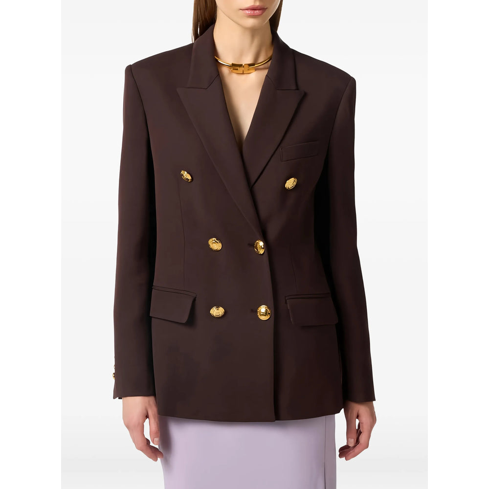 Elisabetta Franchi Jackets - Brown | 217f58f44e9efb200ac68a40317517688d967c42