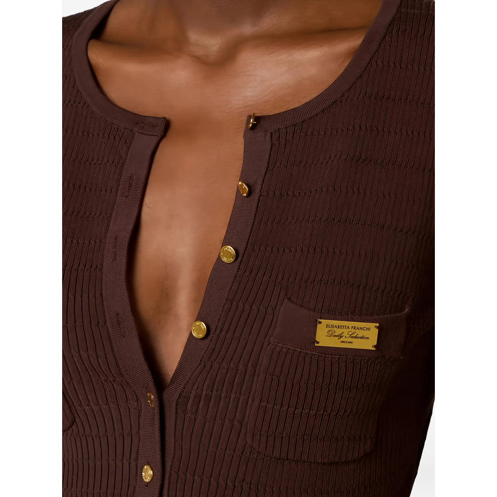 Elisabetta Franchi Sweaters - Brown | 17abe0bace4d503608954df6b77162e03933a189