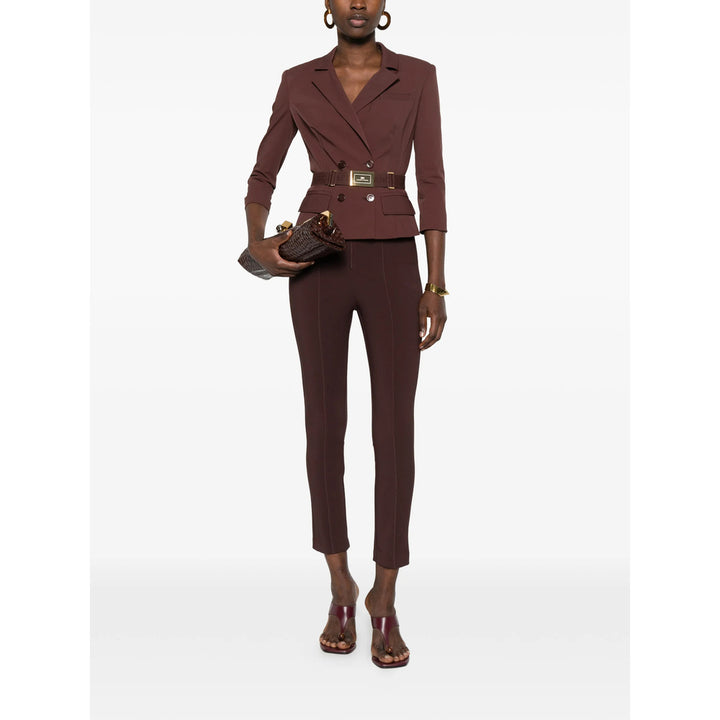 Elisabetta Franchi Pants - Brown | 57c4ebd1a049d1d40e2ba99f876bedb0797a074b