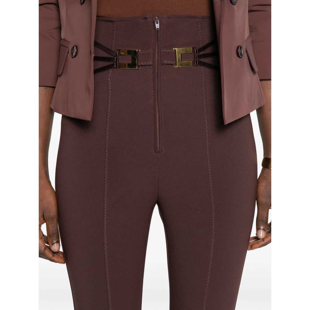 Elisabetta Franchi Pants - Brown | 8b9e5c472123a4b2db0a4eb8490944d0940964b6