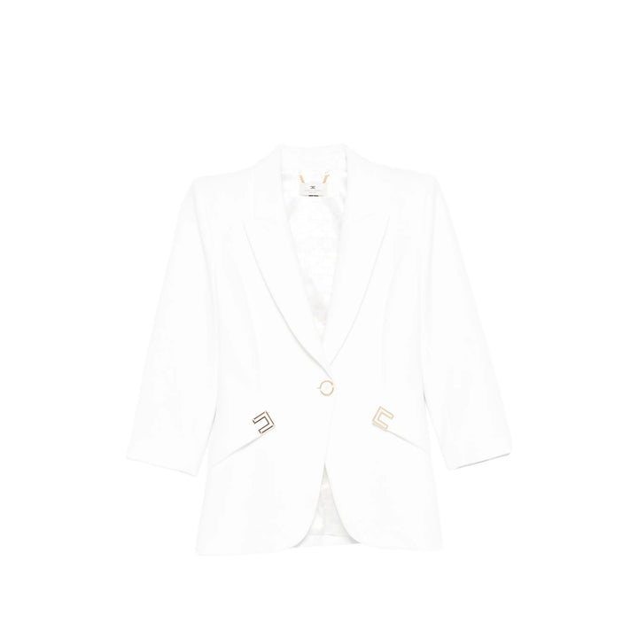 Elisabetta Franchi Jackets - White | a4129a637803fe7a12cafd355b7762173a6f0851