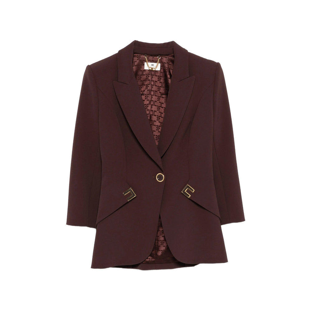 Elisabetta Franchi Jackets - Brown | c0eb9dc78bda0246c090c7d131ed9316a132efb7