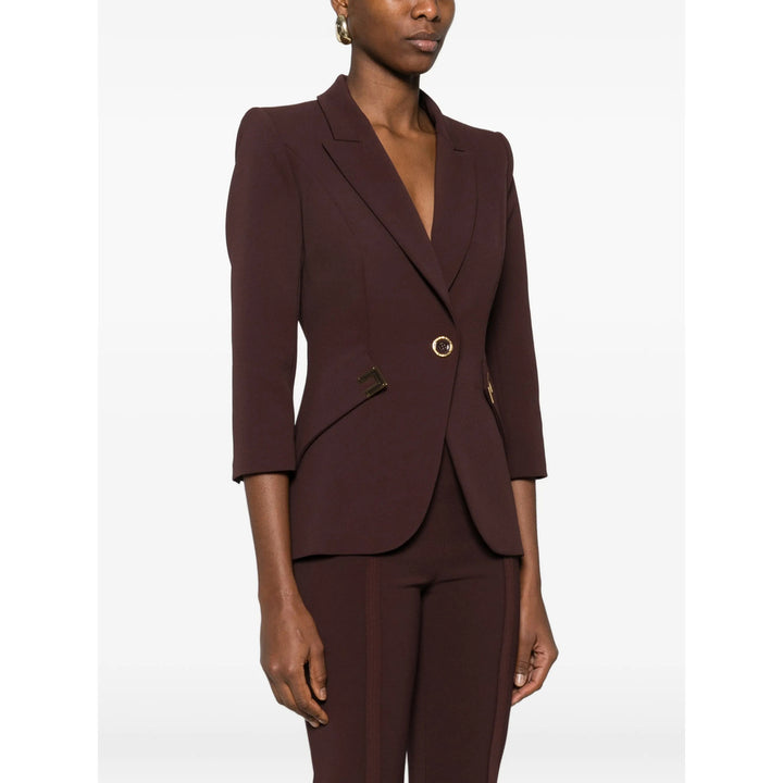 Elisabetta Franchi Jackets - Brown | 6e72c6c04f9f0f10bae3fa41f57fb262da3cf37b