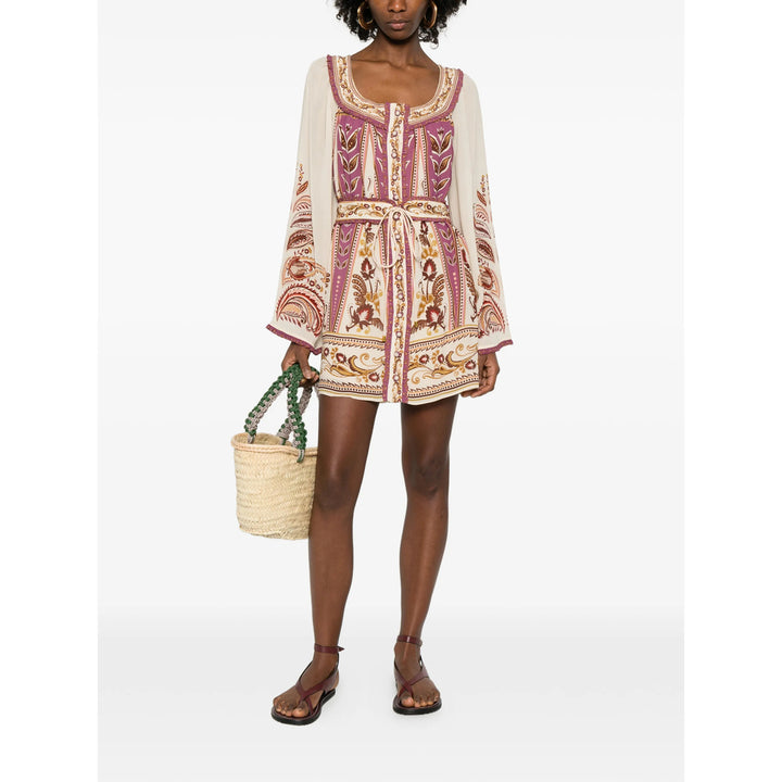 Farm Rio Dresses - Neutral, Purple | ac44a9e765590b9796b3d54e839bfa0ce5761d3a