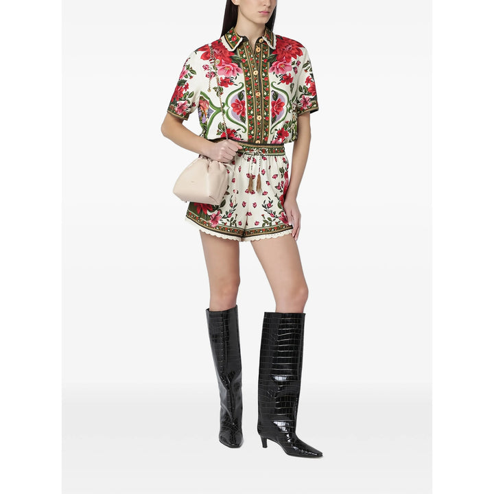 Farm Rio Shirts - White, Red | df872bea2b09c3b5938261302b0ac3c72fd464a0