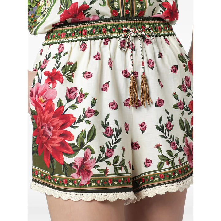 Farm Rio Shorts - Neutral, Red | f66f90e50bef0f7a8a0d15306e7367ed193f60dc