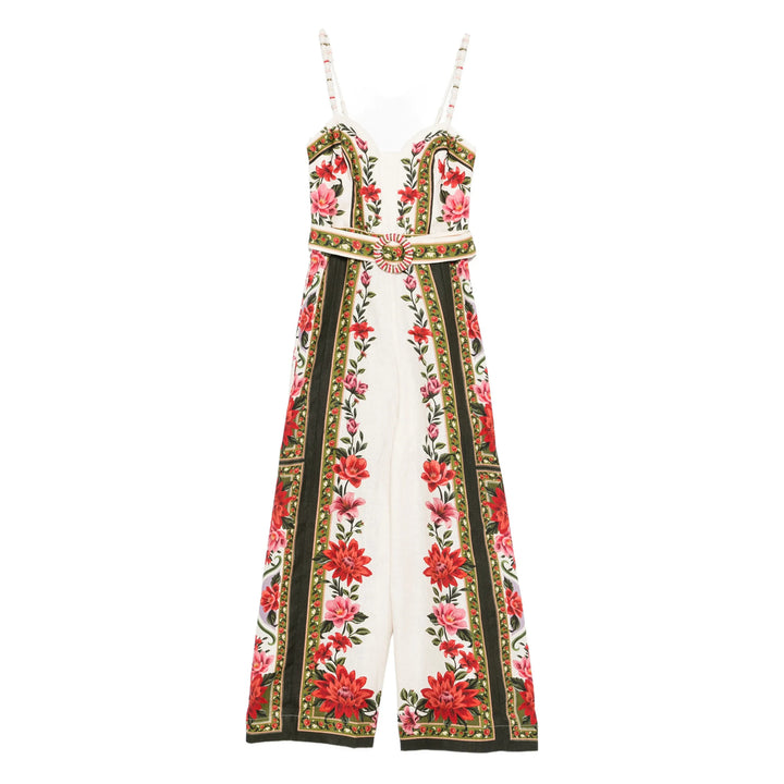 Farm Rio Jumpsuits - Neutral, Green | 9ddbac7b4752cfca8ba7f259fa2fec17b03fb7ac