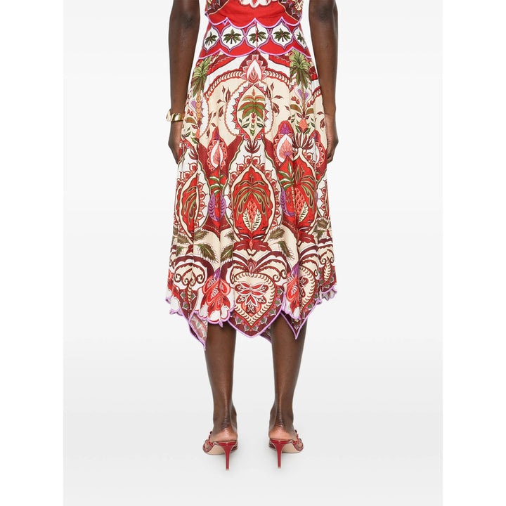 Farm Rio Skirts - Red, Neutral | dc72d1ef982460d5d2972f1637a38509d230d0fc