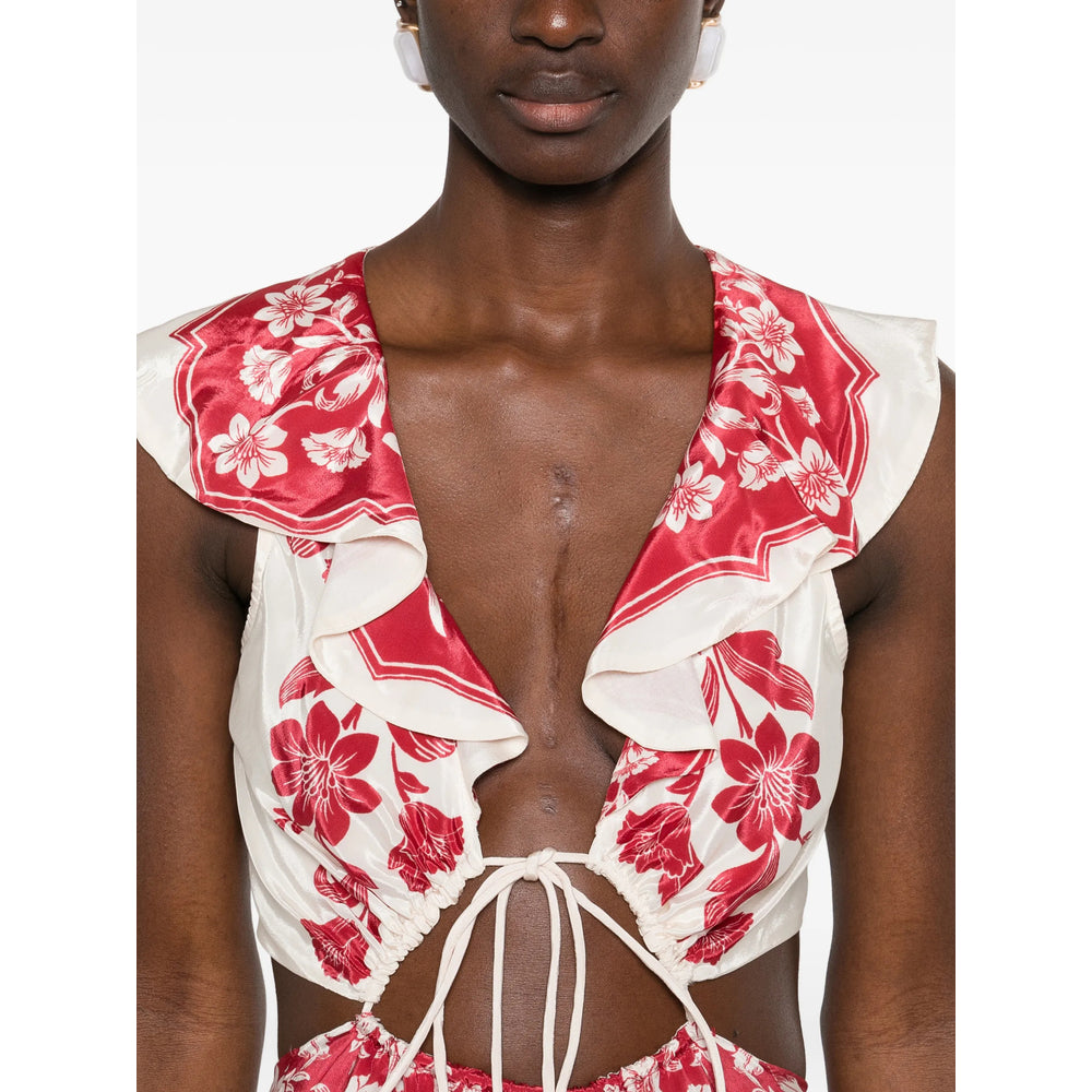 Farm Rio Dresses - Neutral, Red | 0d58a2bb795c8199e5ba78f1e347809e21b23c60