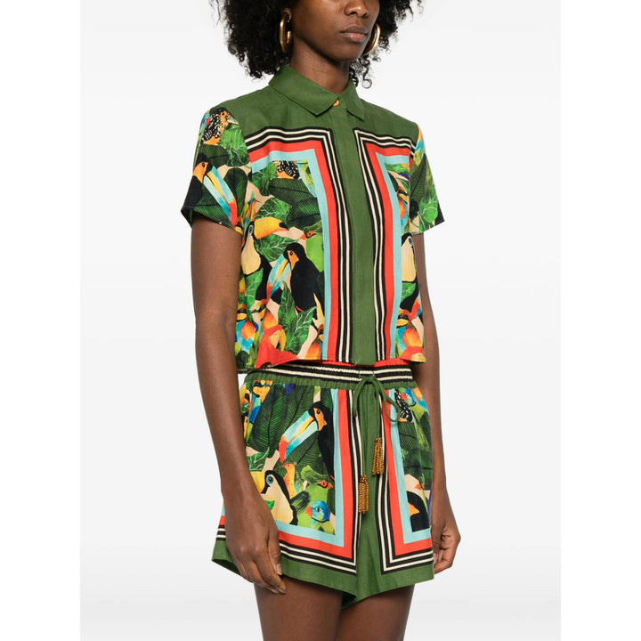 Farm Rio Shirts - Green | 2d2202f89d9104df019745de8b56410de3998551