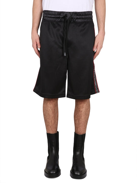 Bermuda Shorts With Logo Band