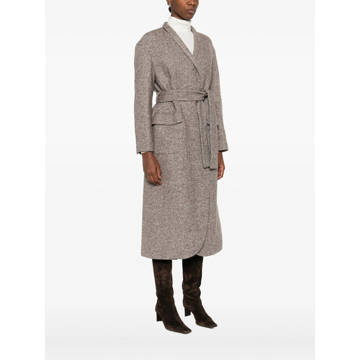 Brunello Cucinelli Coats - Brown, White | ef83cbe45991a2a6e0fdc632271c69d5fcd1beb1