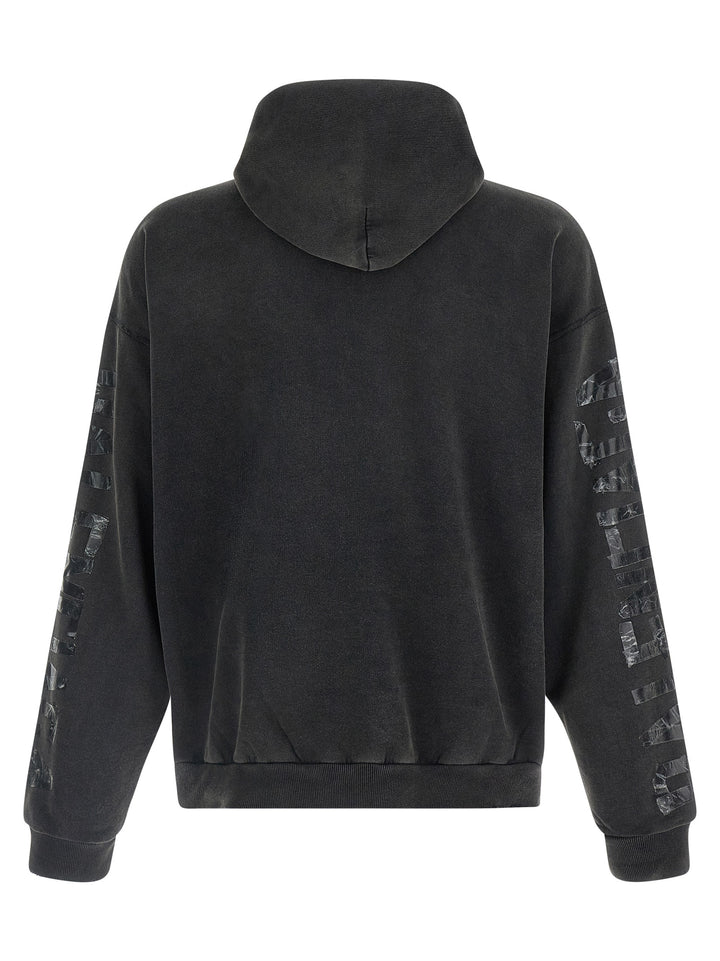 Balenciaga Transparent Tape Sweatshirt - Black | de9f618269c8e521f270816301978b3d34db61a4