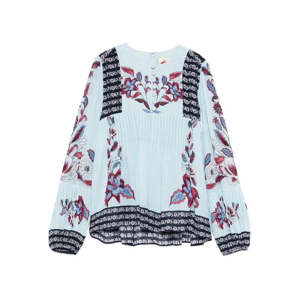 Farm Rio Shirts - Blue, Black | e45b5681c647b2441cef29fb8c8166a2c95d0320