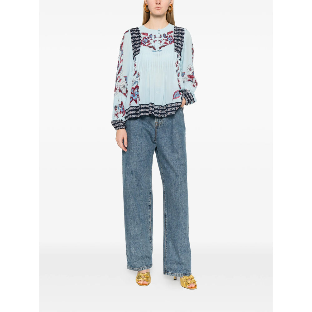 Farm Rio Shirts - Blue, Black | e00dc83b16779746f4e6c1f0154a7ce304f3bd50