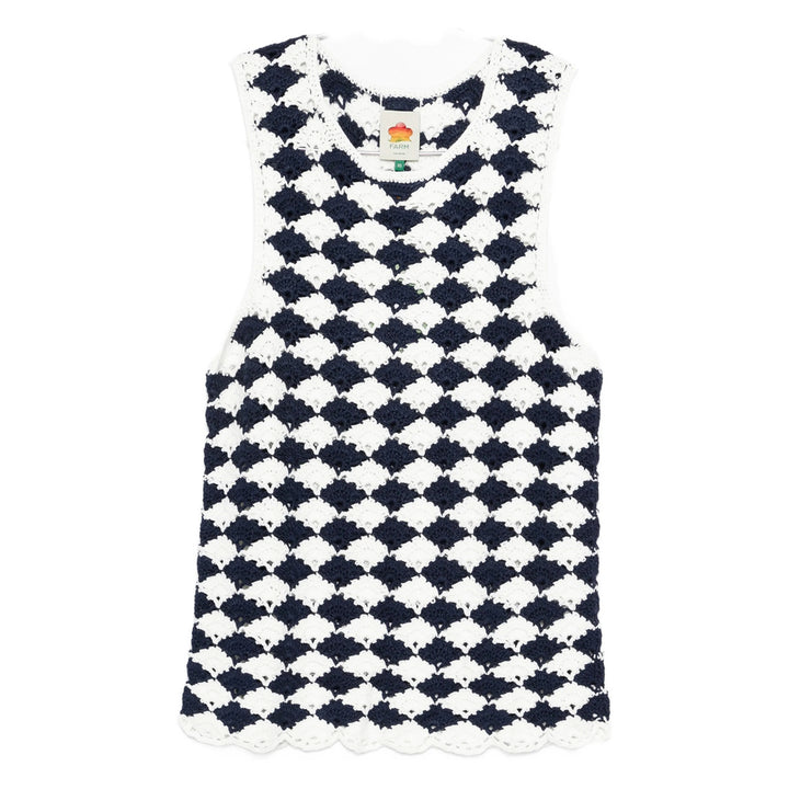 Farm Rio Tops - Blue, White | 1d2fbcfc5c5bbf2b4fcceb107d71a3839f56655e