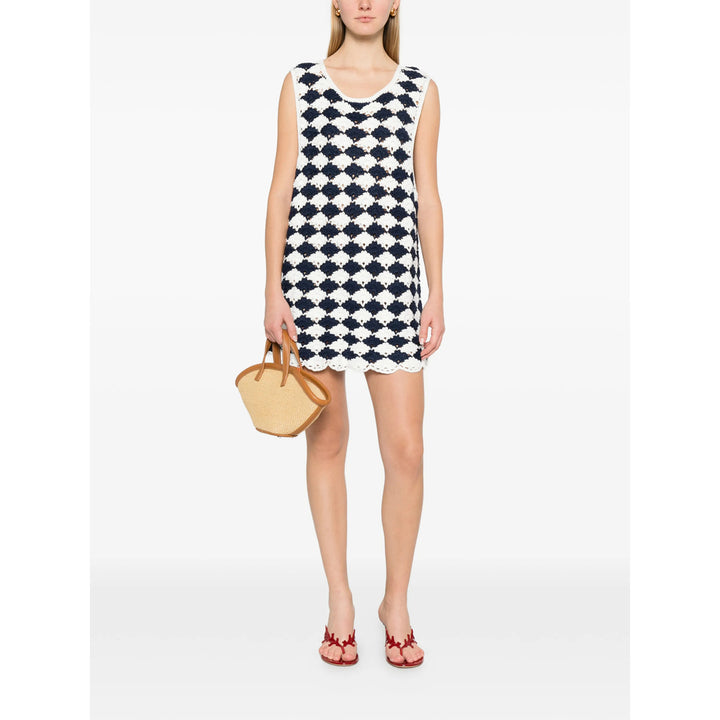 Farm Rio Tops - Blue, White | d67eab2c4ad70f6e554df49fb8fcebafdd617f92