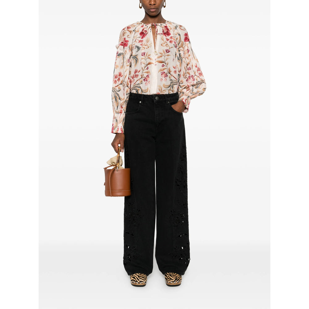 Farm Rio Shirts - Neutral, Red | b2d7c6d8c6ba1f61ac1e46b5e4810ee24de08912