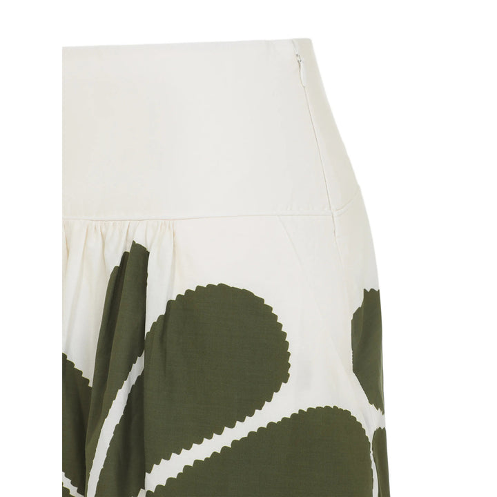 Farm Rio Skirts - White, Green | 9601ec279f9eccd4fc324d0443ec902e5095d5fd