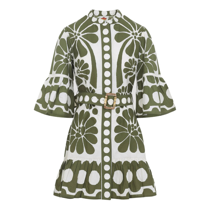 Farm Rio Dresses - Green, White | 46a4ffe8ffb2e191c6b67ef805111bcddd059fd4