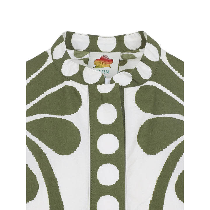 Farm Rio Dresses - Green, White | 5246b30ff23666bae3fe565a0f2365279554ff53