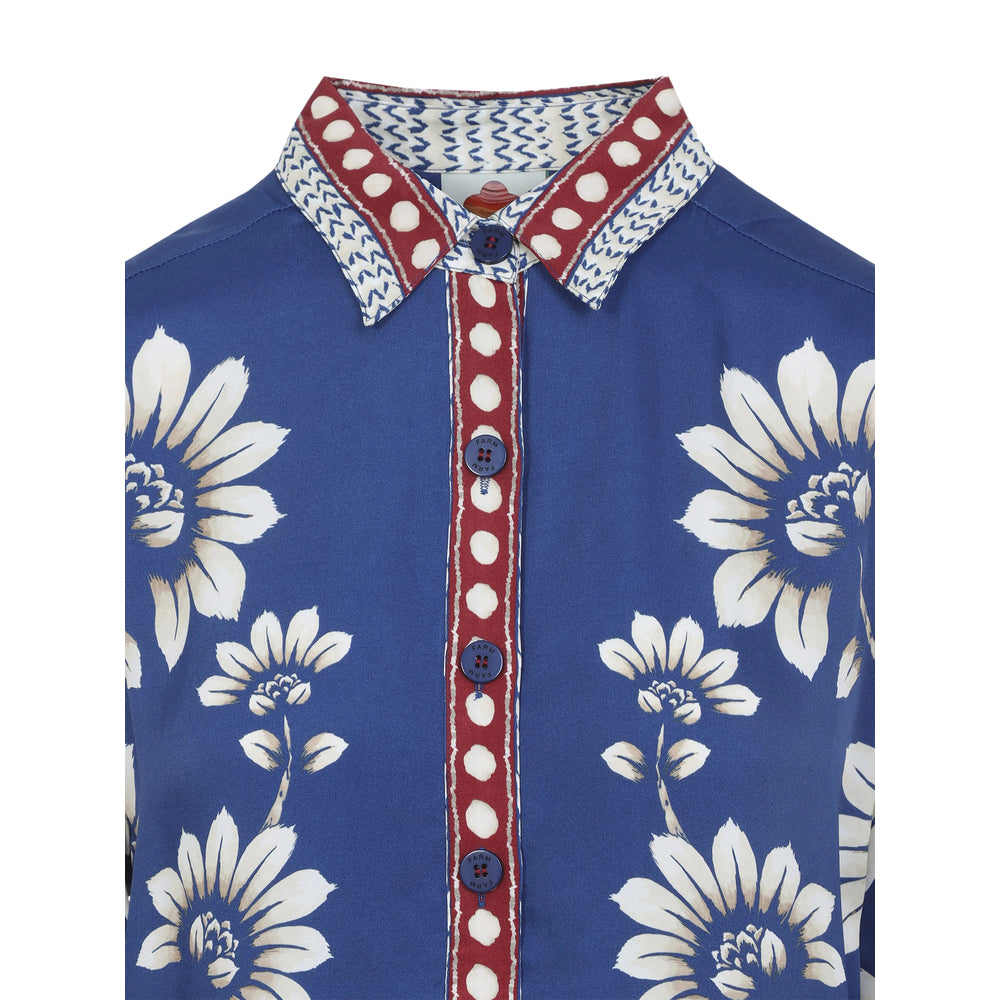 Farm Rio Shirts - Blue, Neutral | 84f47f6ae517601c67357e6e6fe4e0826de32626