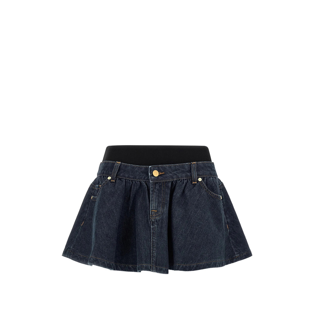7 For All Mankind Skirts - Blue, Black | abd7e70a04e8e0e8fd3b9ec78fdcfb44df95aa04