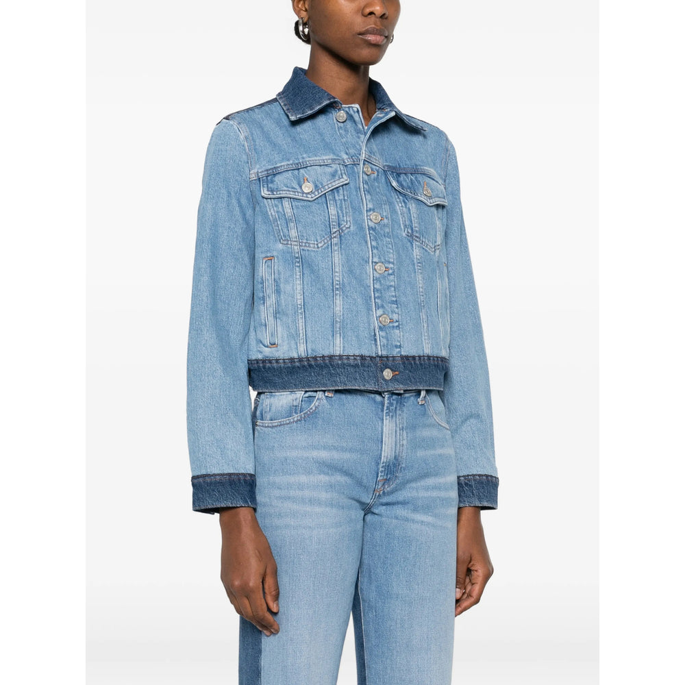 7 For All Mankind Outerwears - Blue | bbf2a0395d7702051e4f9dee72305fb81a442507
