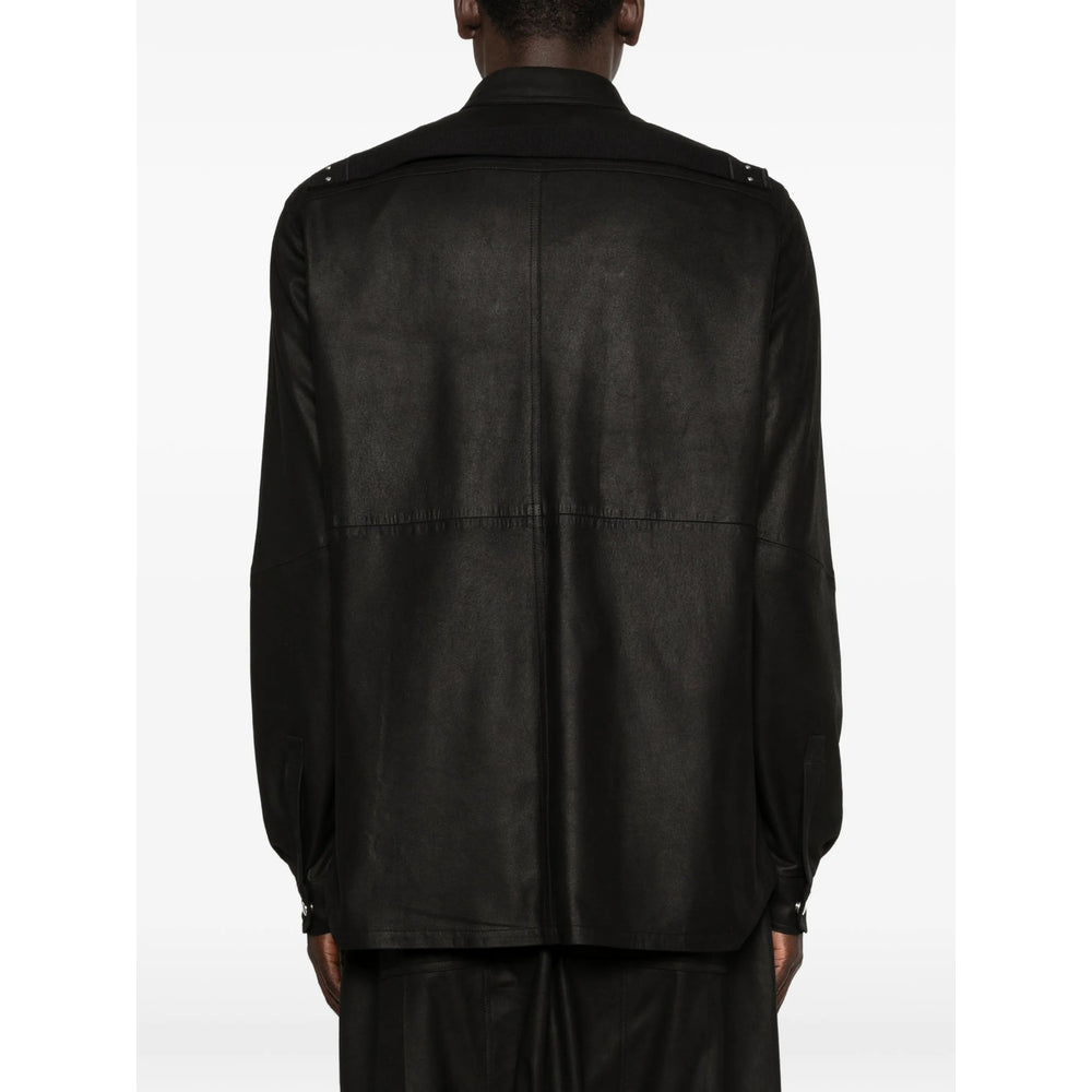 Rick Owens Leather Outerwears - Black | cf504c33761e48865a4da416b7f30fa114088aa9