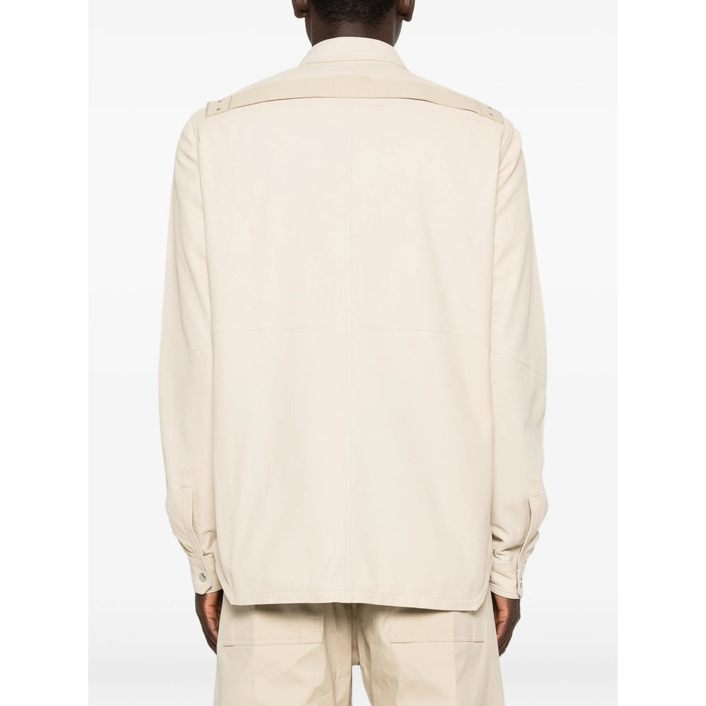 Rick Owens Leather Outerwears - Neutral | 166df923edf791eeda3cbd797f8426a07d4d09a5